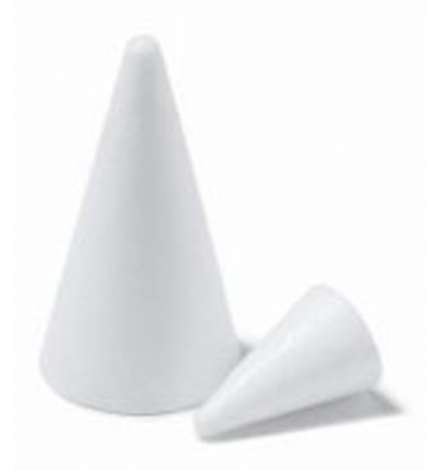 Polystyrene Cone 18x40cm