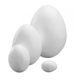 Polystyrene Egg 15.5cm -Open in 2 parts