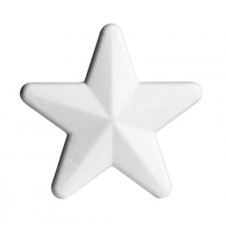 Polystyrene Star 3D 10cm