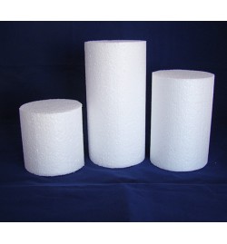 Polystyrene Cylinder 10x20cm