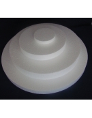 Polystyrene Round Flat 7x15cm