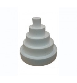 Polystyrene Round Flat 7x25cm