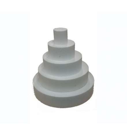 Polystyrene Round Flat 7x30cm