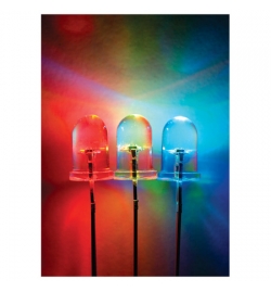 LED 5mm Clear Rainbow RGB - Flashing Fast
