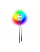 LED 5mm Clear Rainbow RGB - Flashing Fast