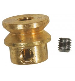 Brass Pulley 10mm D - 3mm H