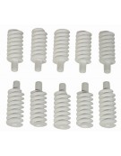 Gear Worm Plastic 2mm hole - 25mm length