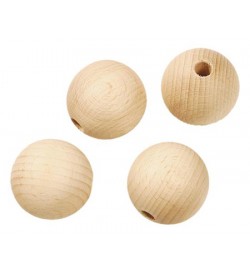 Wooden Ball 30mm with 6mm hole