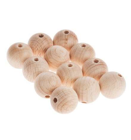 Wooden Ball 25mm with 6mm hole