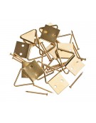 Frame Hangers Brass 10mm  10pcs