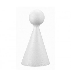 Polystyrene cone with head 10cm