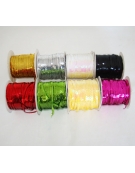 Ribbon with sequins - Silver per meter