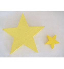 Polystyrene Star Flat 10x10x1.5cm