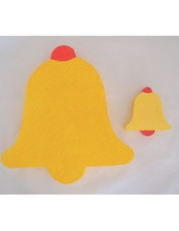 Polystyrene Bell Flat 10.5x10x2cm