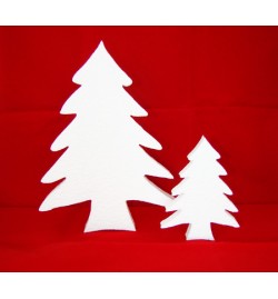 Polystyrene Christmas Tree Flat 10x8x2cm