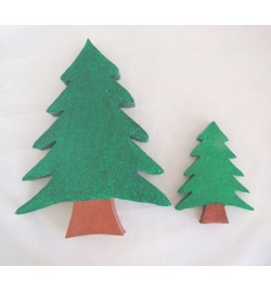 Polystyrene Christmas Tree Flat 10x8x2cm
