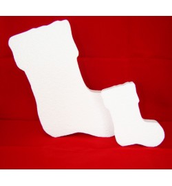 Polystyrene Christmas Boot Flat 29x20x3cm