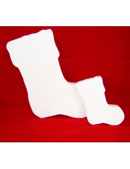 Polystyrene Christmas Boot Flat 15x10x2cm