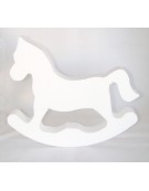 Polystyrene Rocking Horse Flat 20x15x3cm