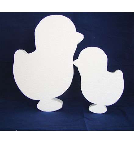 Polystyrene chick flat 10cm x x1.5cm