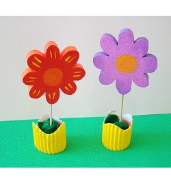 Polystyrene Flower Flat 15cm x 2cm