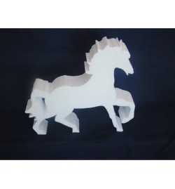 Polysttyrene Horse 40x37x5cm