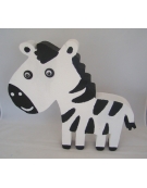 Polystyrene Zebra flat 20x18x3cm