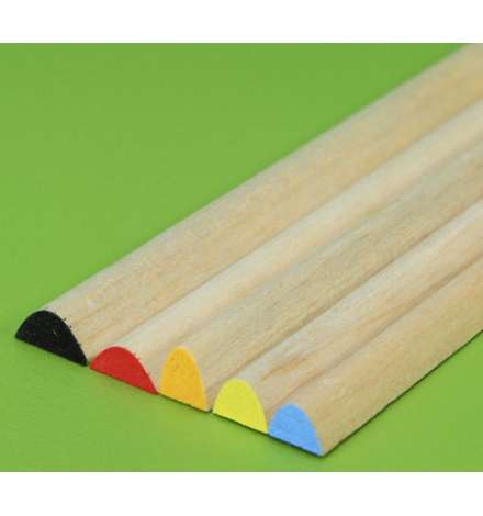 Balsa Stick 25 x 12mm 91.5cm Leading Edge (Black)