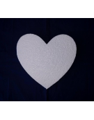 Polystyrene Heart Flat10.5 x 8.5 x 1.5cm
