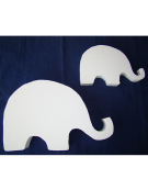 Polystyrene Elephant flat&nbsp;25x16x3cm