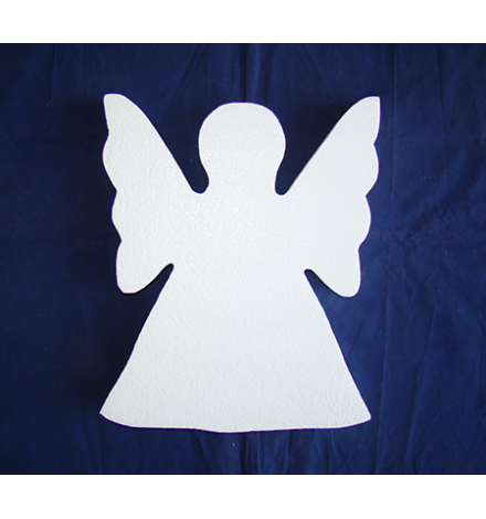 Polystyrene Angel Flat 15x12x2cm