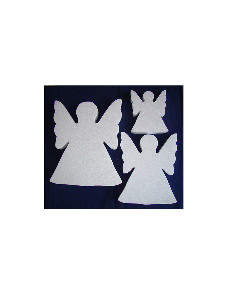 Polystyrene Angel Flat 15x12x2cm