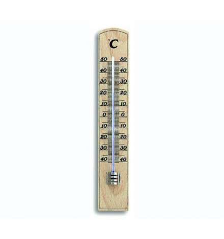 Analogue Wooden Indoor Thermometer 20,6cm