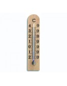 Analogue Wooden Indoor Thermometer 25cm