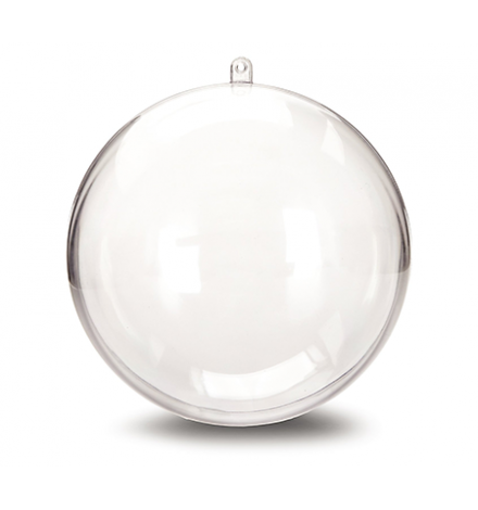 Plastic clear ball 8cm