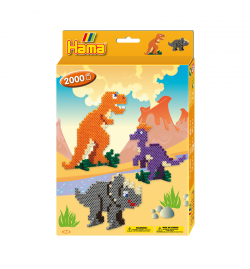 Hama Beads Dinosaurs Gift Set