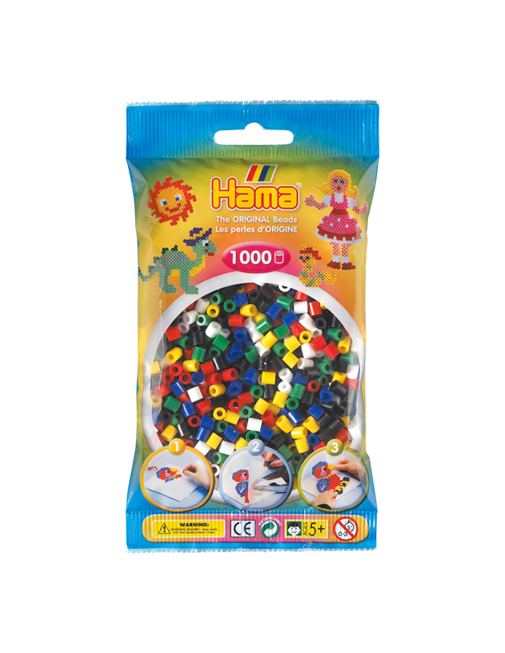 Συσκευασία με 1000 beads σε διάφορα χρώματα