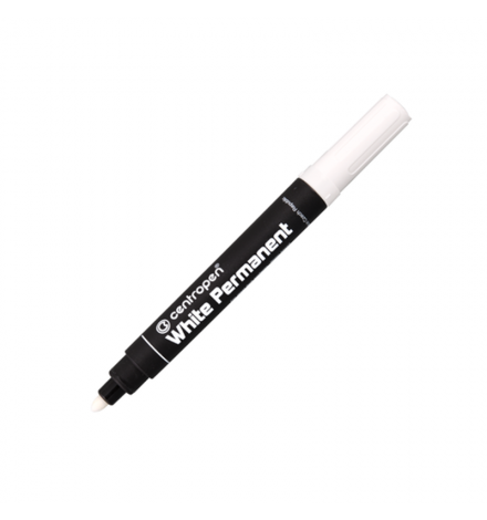 Marker Centropen 2.5/5mm Permanent White