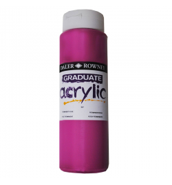 Acrylic Paint Graduate 500ml - Permanent Rose