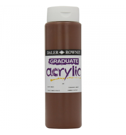 Acrylic Paint Graduate 500ml - Burnt Umber