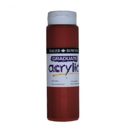 Acrylic Paint Graduate 500ml - Burnt Sienna