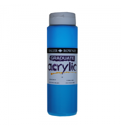 Acrylic Paint Graduate 500ml - Coeruleum Hue