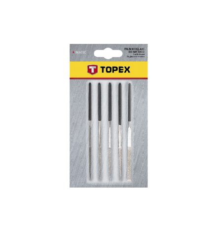 Diamond needle files Set 5 pcs - Topex