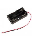 Battery Holder 2 x AA Flat - leads