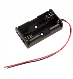 Battery Holder 2 x AA Flat - leads