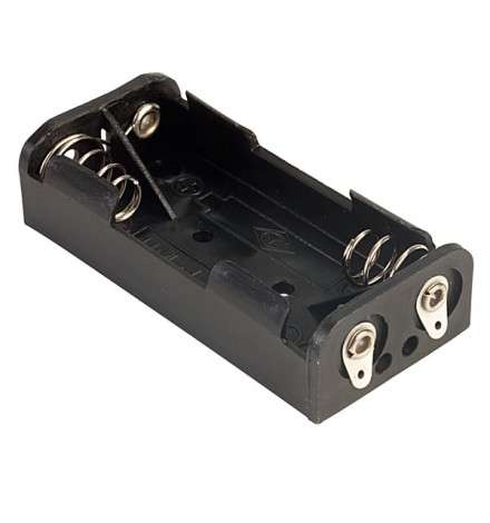 Battery Holder 2 x AA Flat - Tags