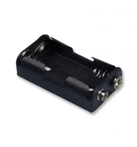 Battery Holder 2 x AA Flat - Snap