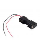 Battery Holder 2 x AA Side - Leads