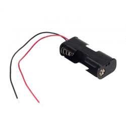 Battery Holder 2 x AA Side - Leads