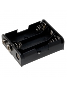 Battery Holder 3 x AA  Flat - Snap